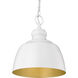 Holmes 1 Light 9 inch Matte White Mini Pendant Ceiling Light